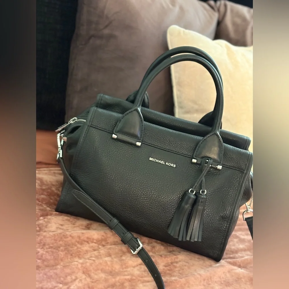 Michael Kors Geneva Large Satchel Black